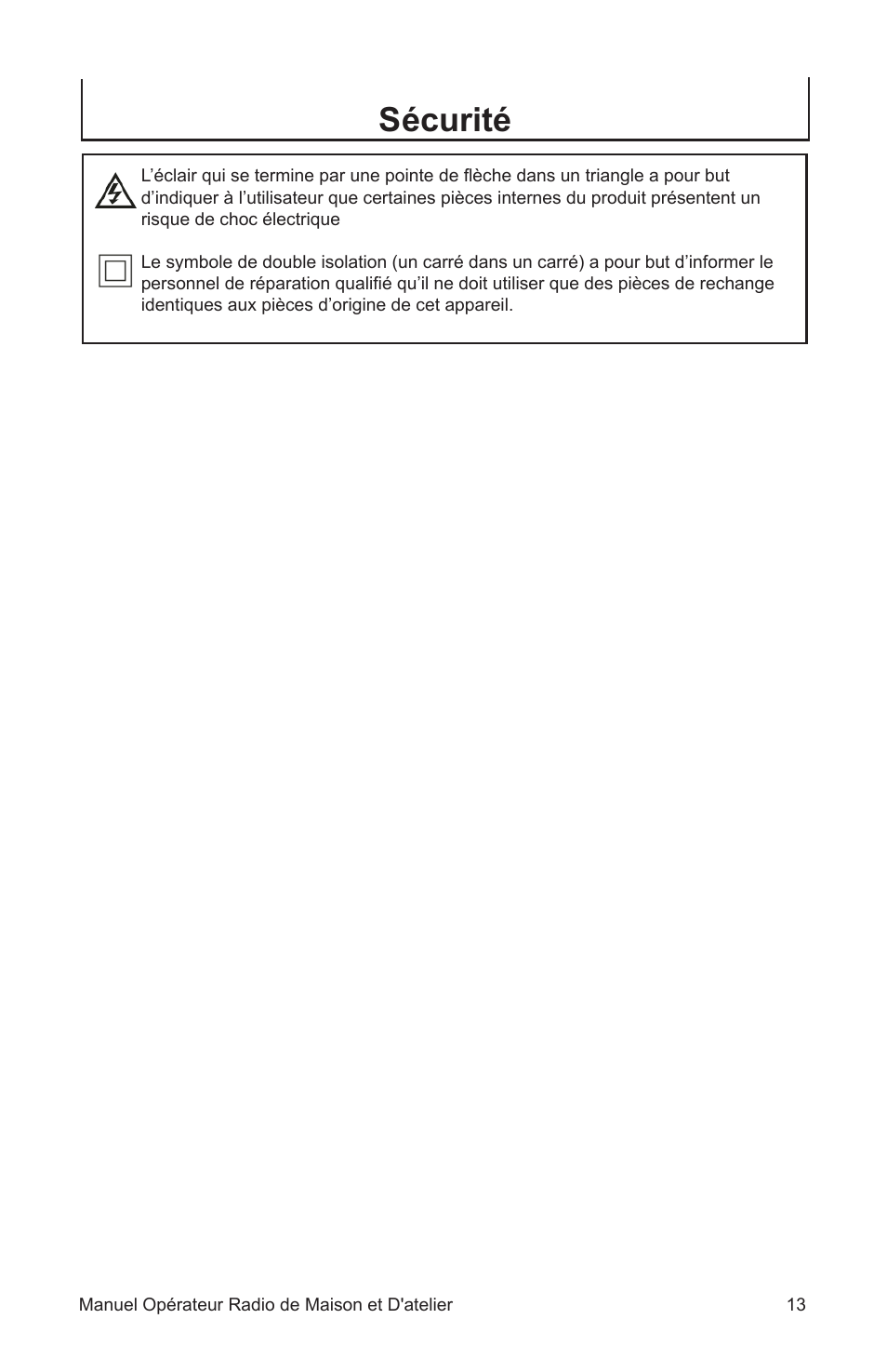 Sécurité | John Deere ET-3903-J User Manual | Page 13 / 28
