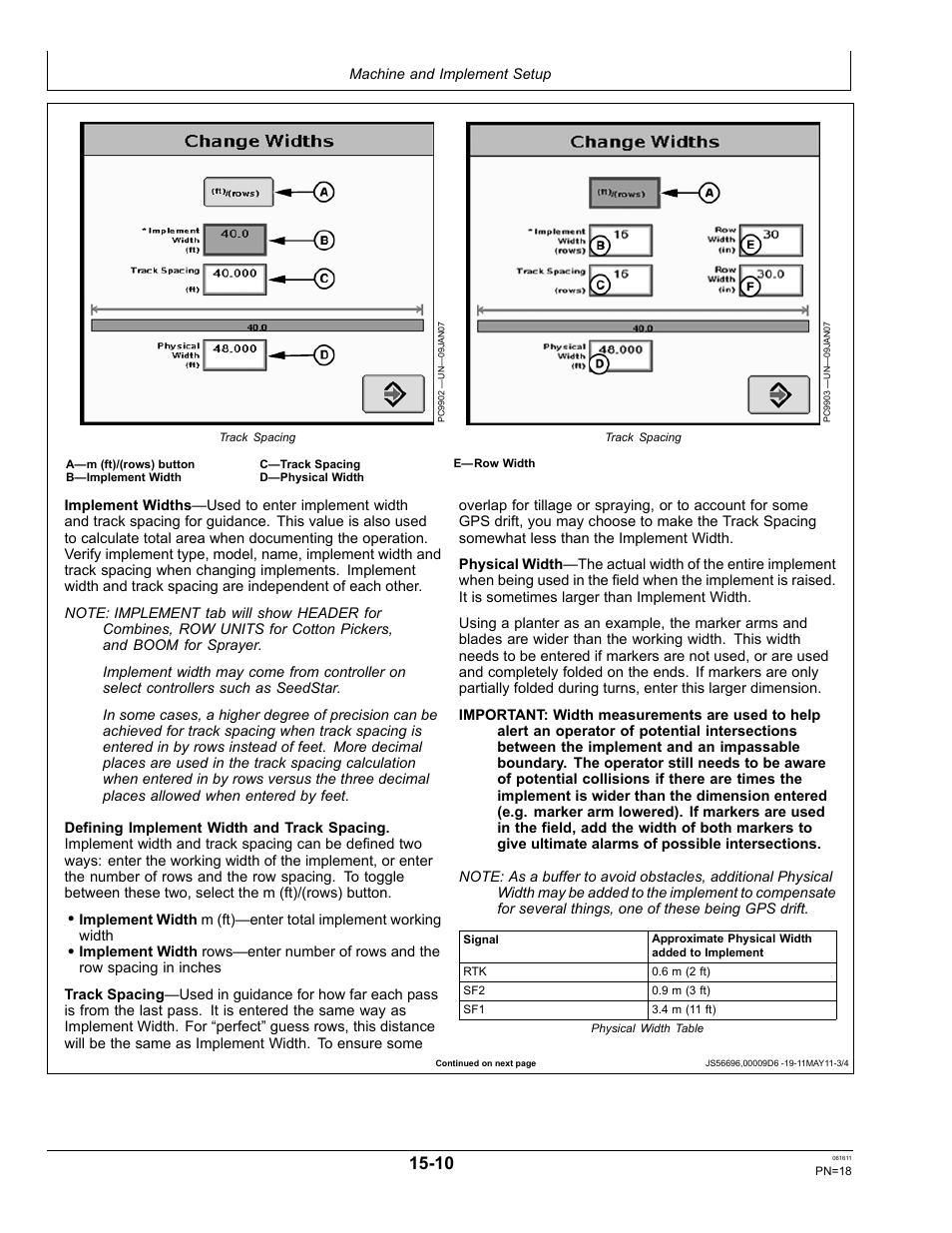 John Deere SURFACE WATER PRO OMPFP11362 User Manual | Page 18 / 60