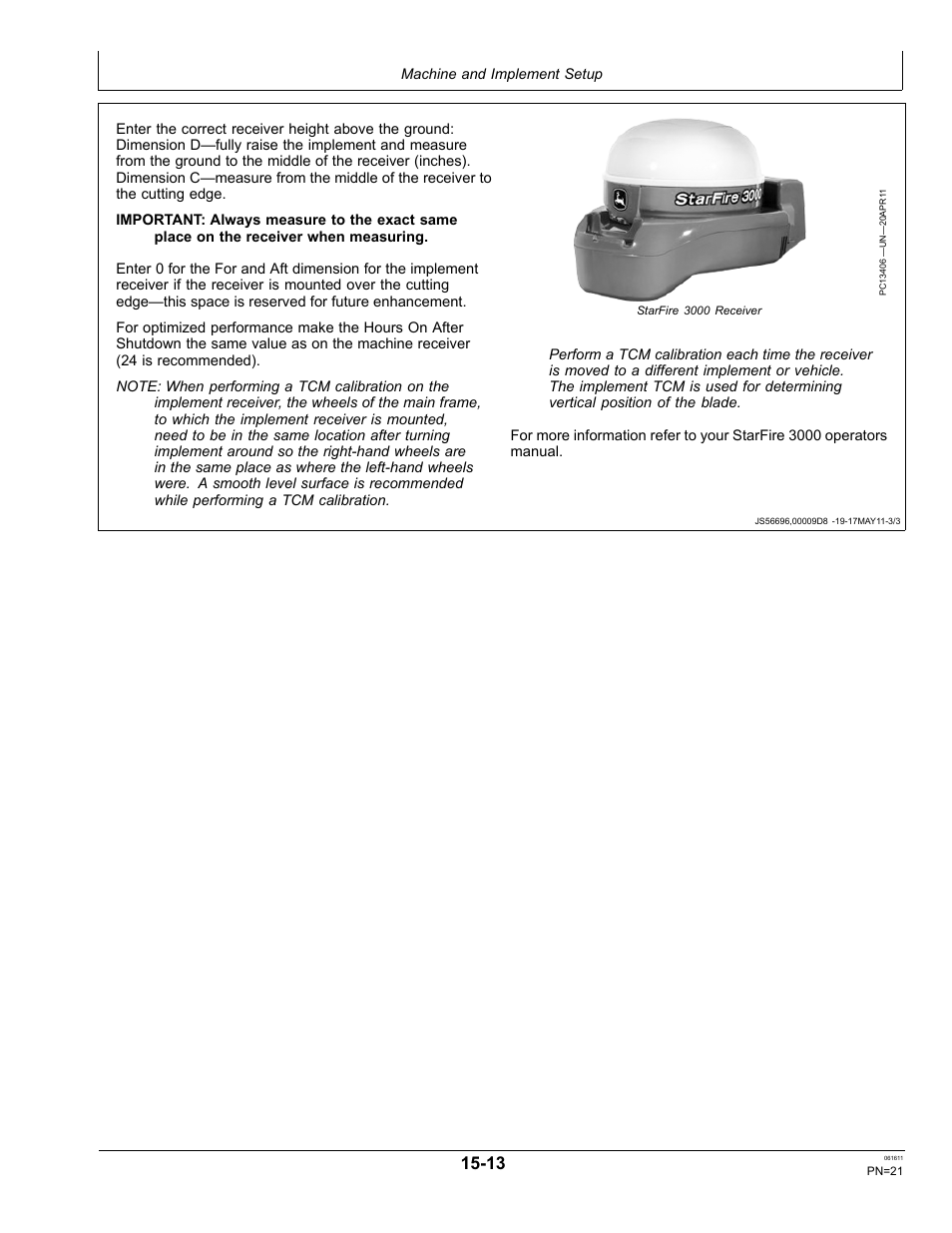 John Deere SURFACE WATER PRO OMPFP11362 User Manual | Page 21 / 60