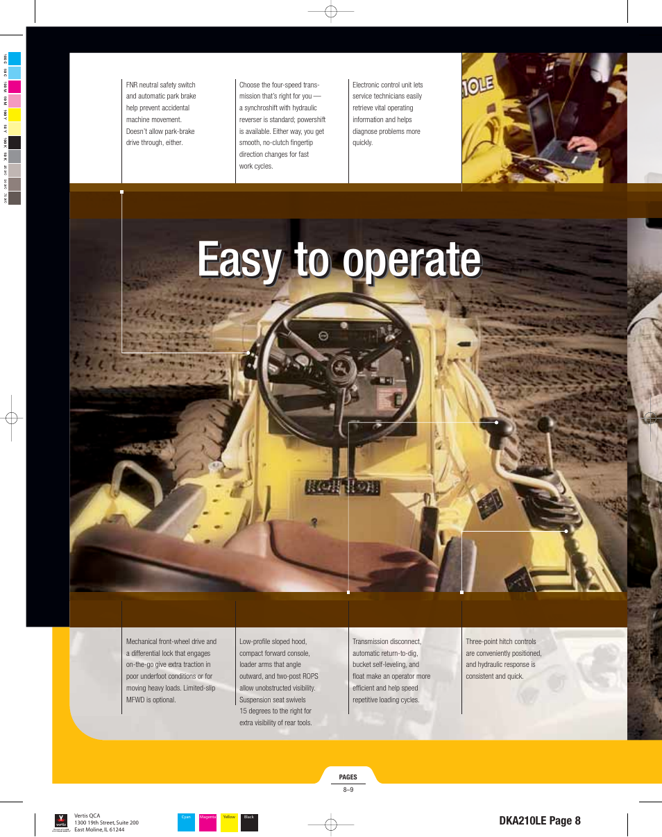 Easy to operate | John Deere 210LE User Manual | Page 8 / 12