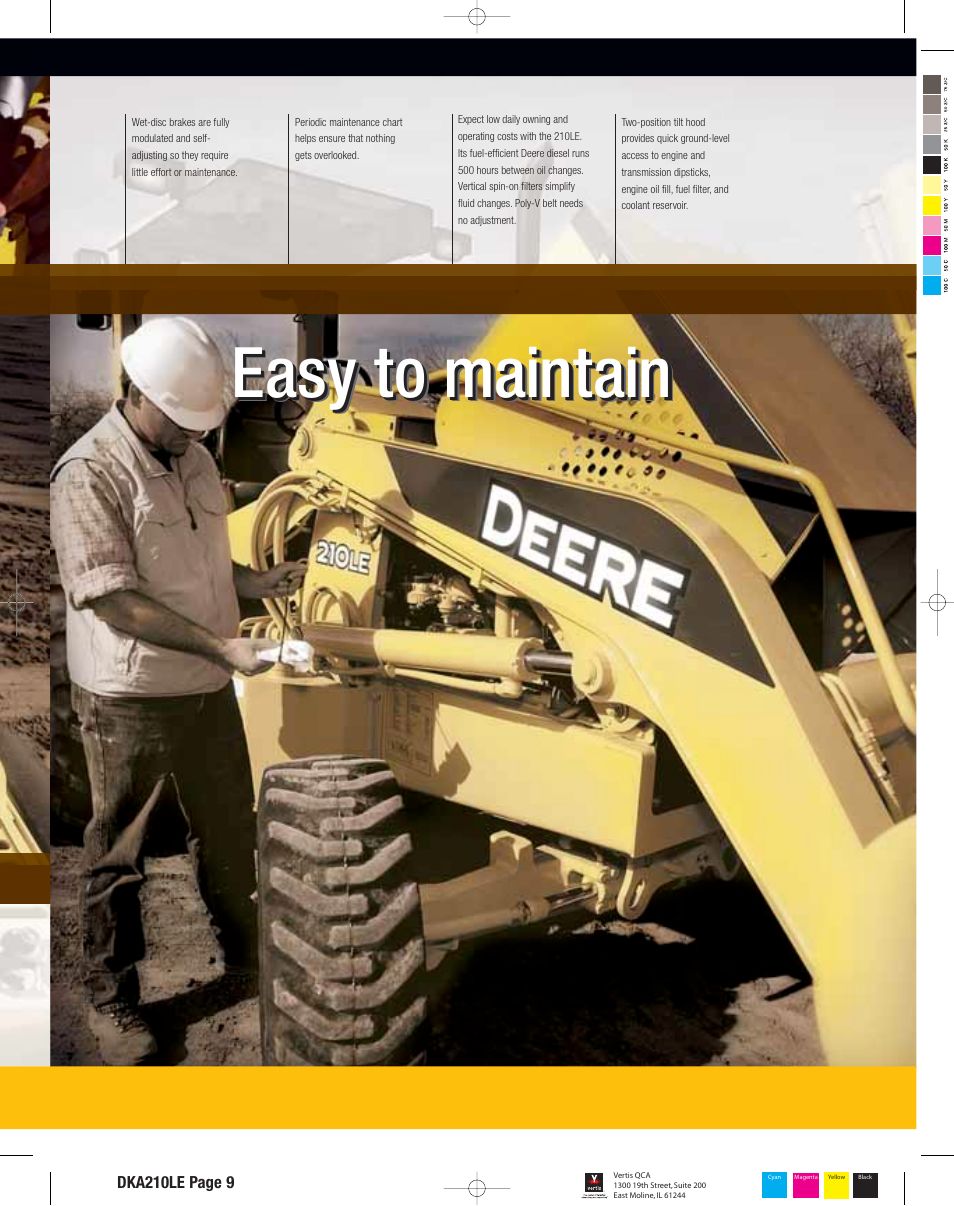 Easy to maintain | John Deere 210LE User Manual | Page 9 / 12