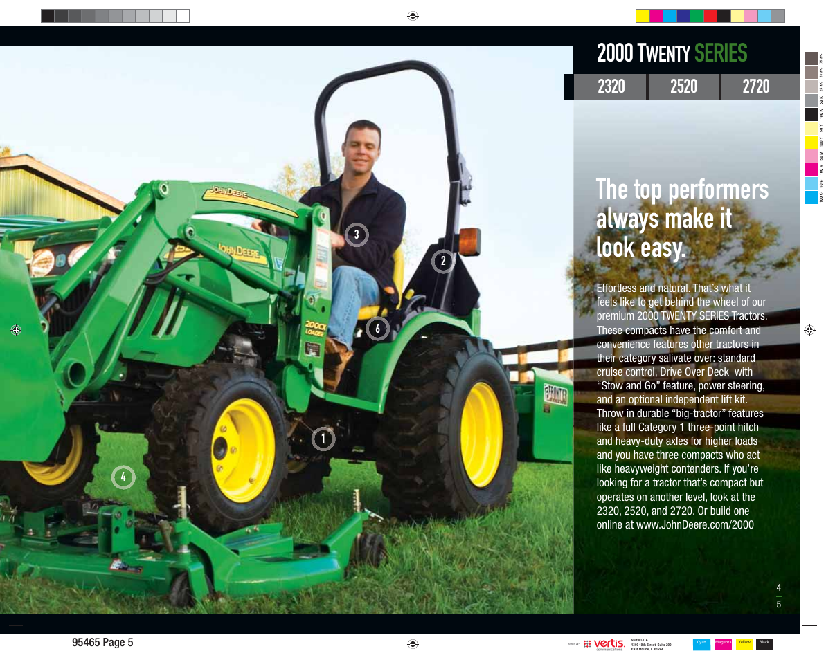 The top performers always make it look easy, 2000 t, Series | Wenty | John Deere 2305 User Manual | Page 5 / 8