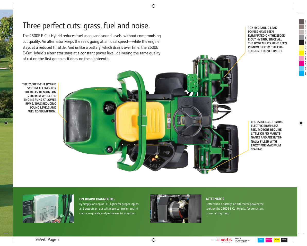 Three perfect cuts: grass, fuel and noise | John Deere PrecisionCut 2500B User Manual | Page 5 / 12