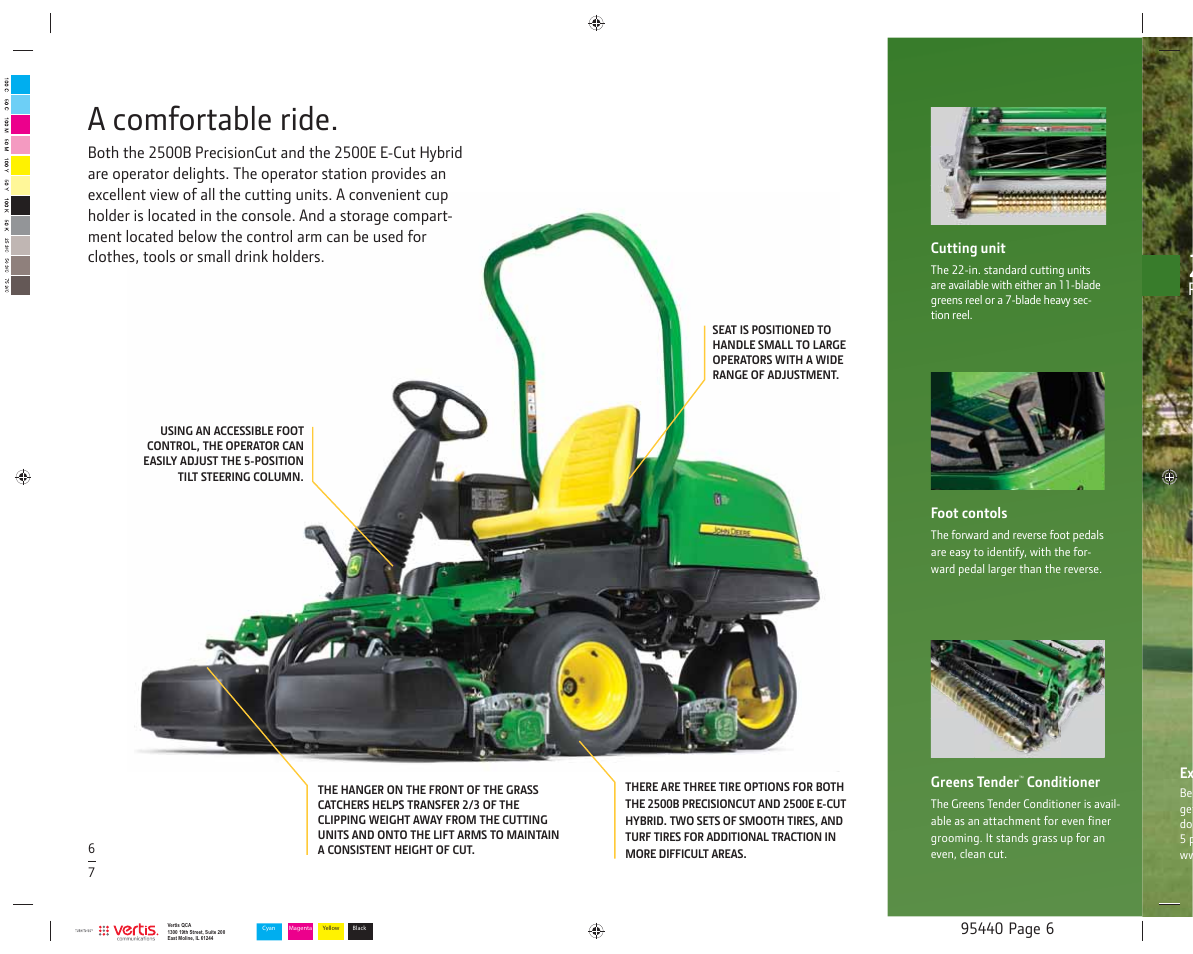 A comfortable ride | John Deere PrecisionCut 2500B User Manual | Page 6 / 12