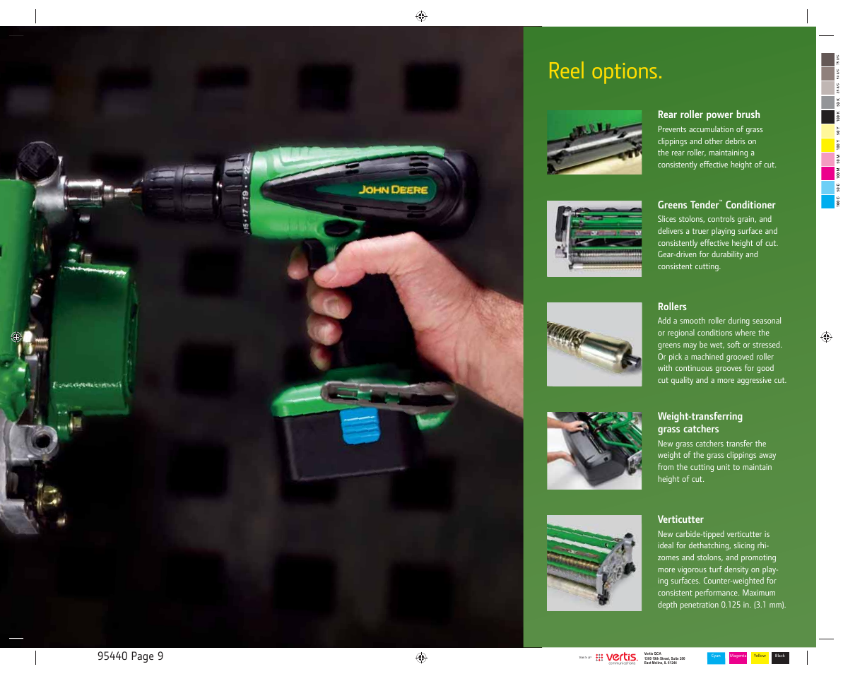 Reel options | John Deere PrecisionCut 2500B User Manual | Page 9 / 12