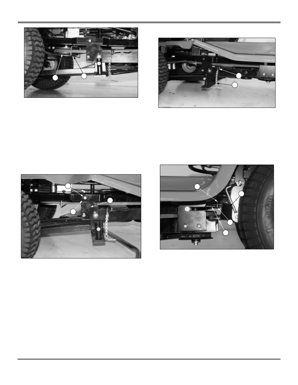 Attach lower mounting frame to tractor, Set lower v-belt tension, Install clutch link rod | Installing | John Deere OMGX10742 J9 User Manual | Page 16 / 35