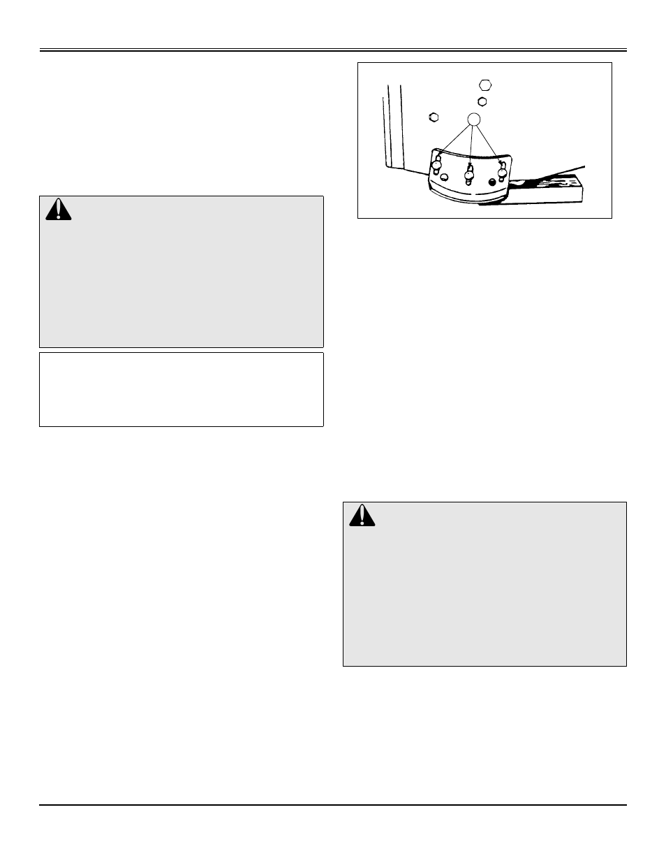 Adjusting skid shoes, Unplugging discharge chute, Operating | John Deere OMGX10742 J9 User Manual | Page 23 / 35