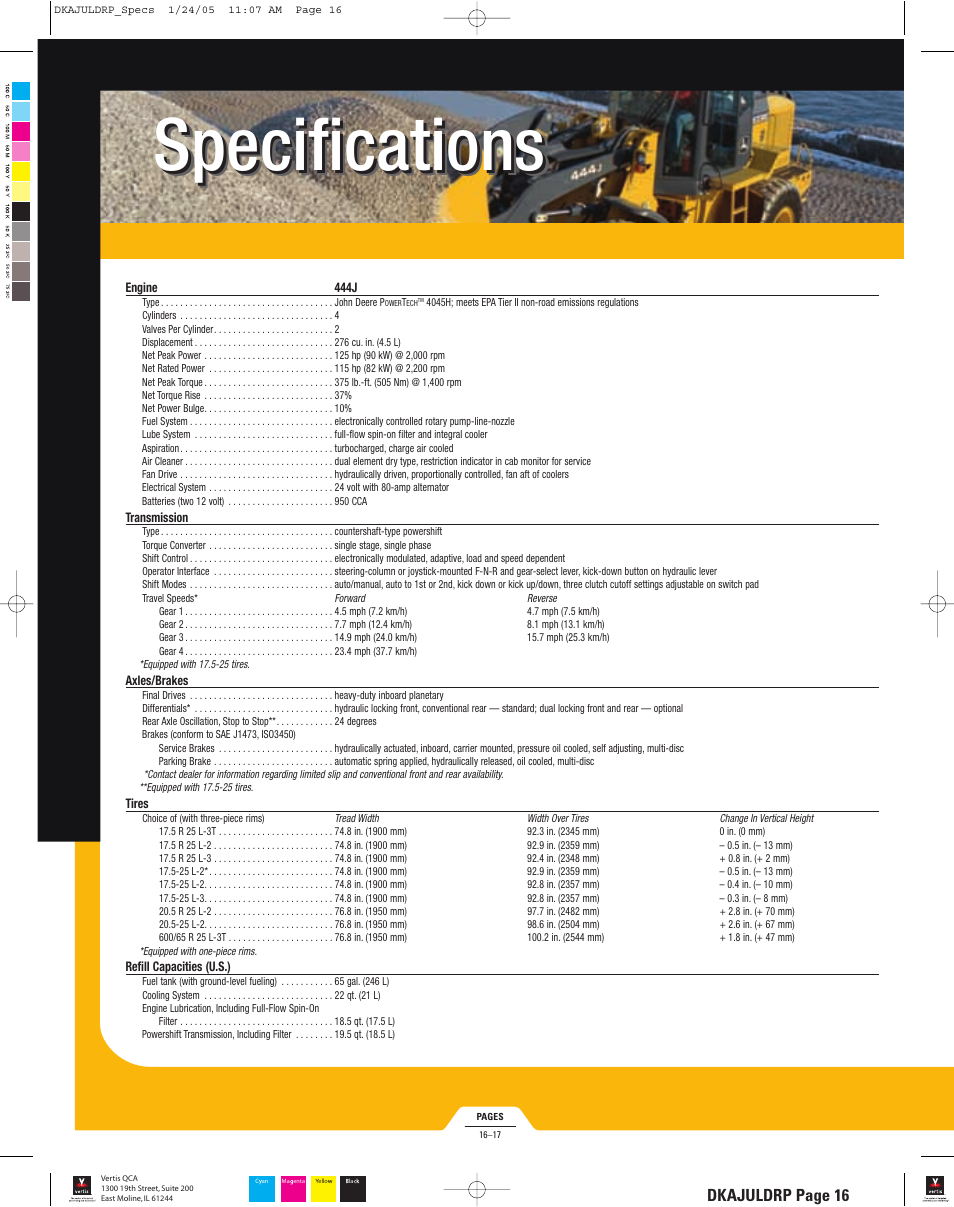 Dkajuldrp_16_lr, Specifications | John Deere 444J User Manual | Page 16 / 28