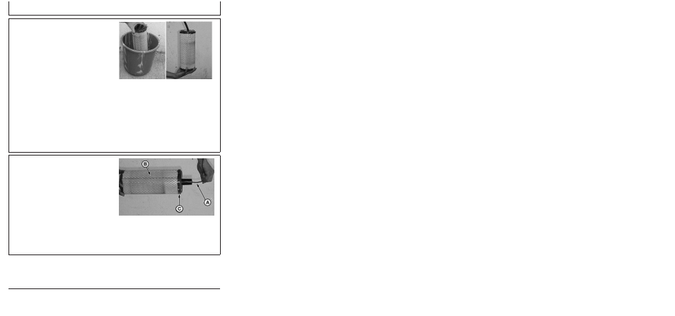 Washing primary element, Inspecting element | John Deere 5310 S User Manual | Page 125 / 172