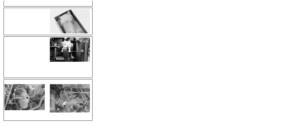 Storing element, Replacing alternator/fan belt, Fuel system components | Service | John Deere 5310 S User Manual | Page 126 / 172