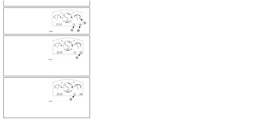 Check instruments after starting, Oil pressure indicator, Charging system indicator | Operating the engine | John Deere 5310 S User Manual | Page 38 / 172