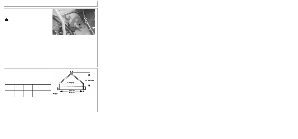Adjusting rockshaft rate-of-drop/ implement lock, Preparing implement, Rockshaft and 3-point hitch | John Deere 5310 S User Manual | Page 54 / 172