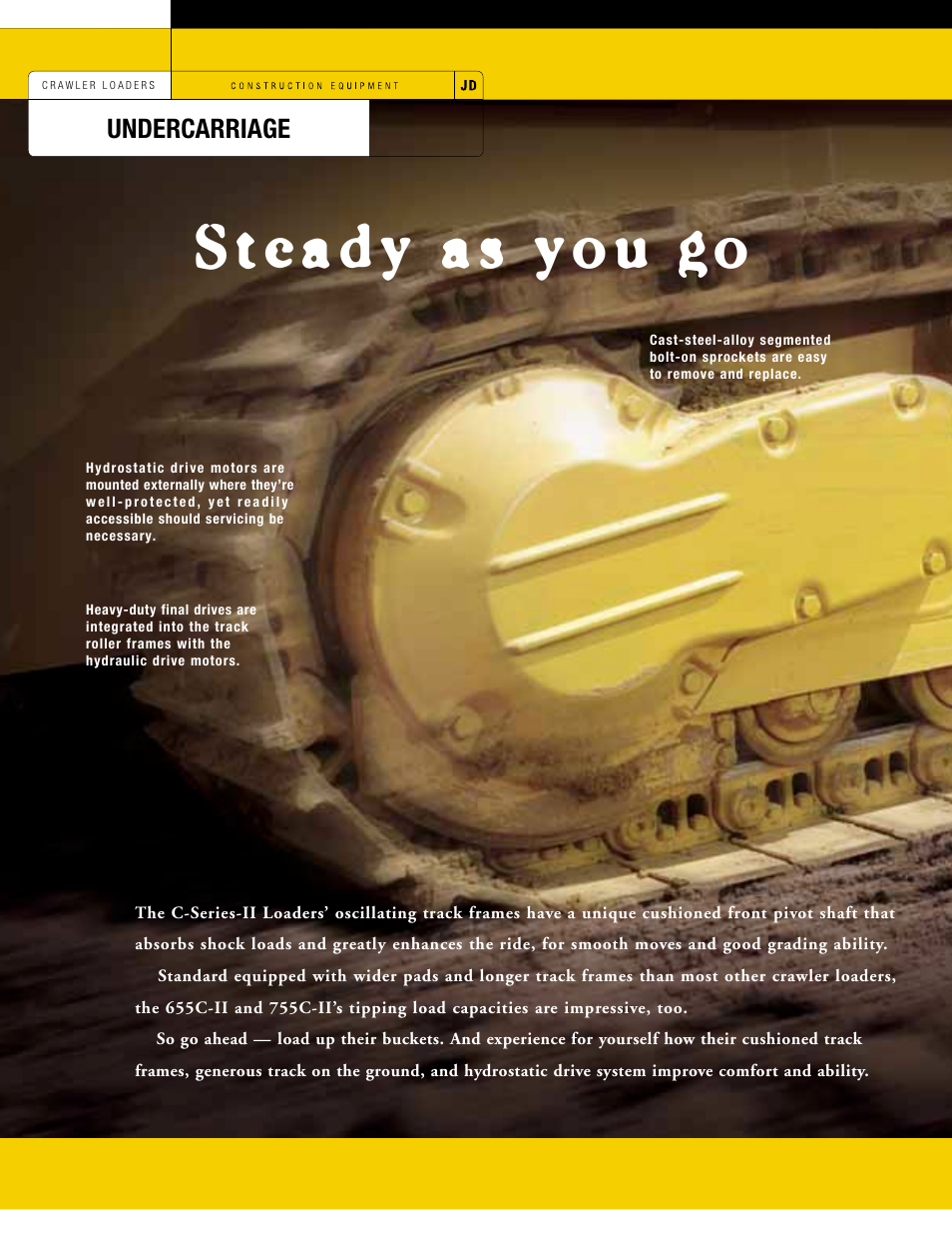 Steady as you go, Undercarriage | John Deere 655C-ll User Manual | Page 8 / 16