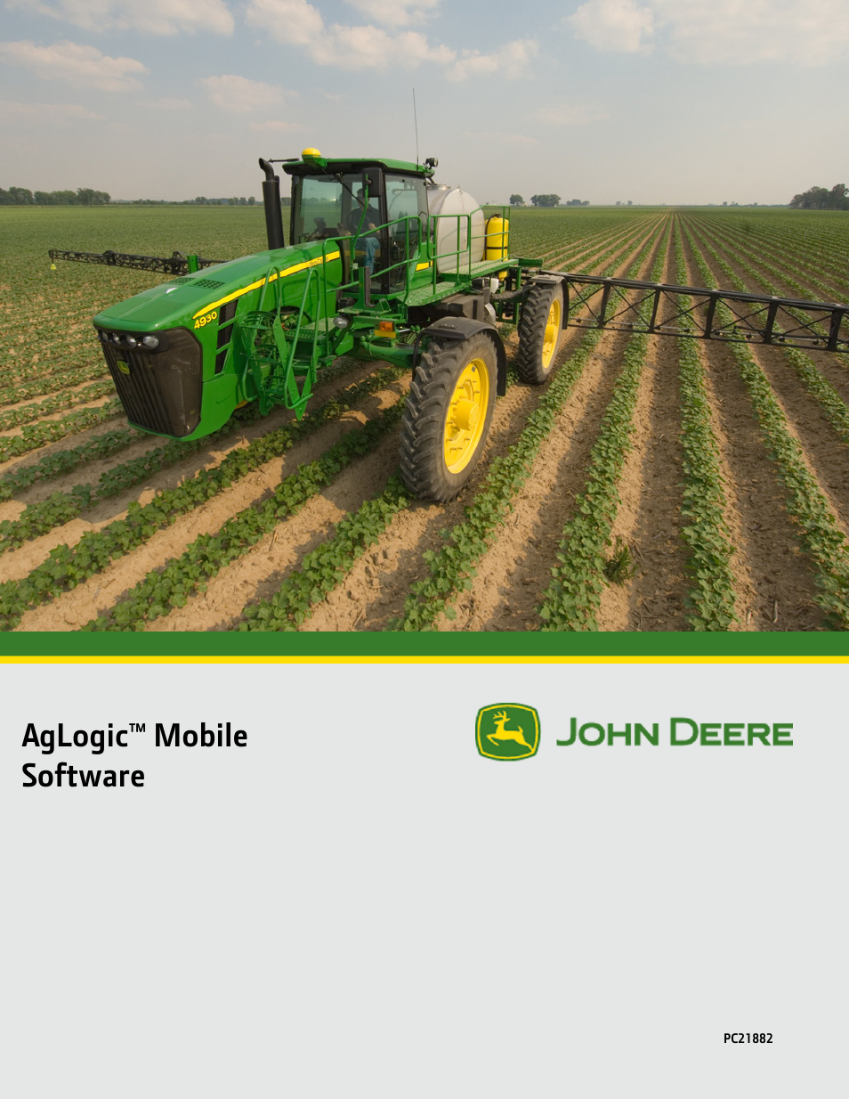 John Deere AGLOGIC MOBILE PC21882 User Manual | 14 pages