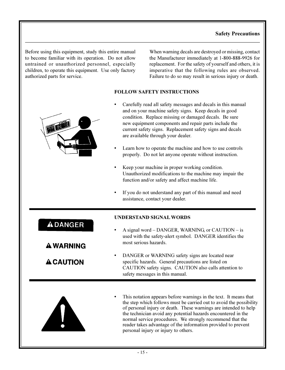 Health & safety | John Deere rhino pd54 User Manual | Page 15 / 97