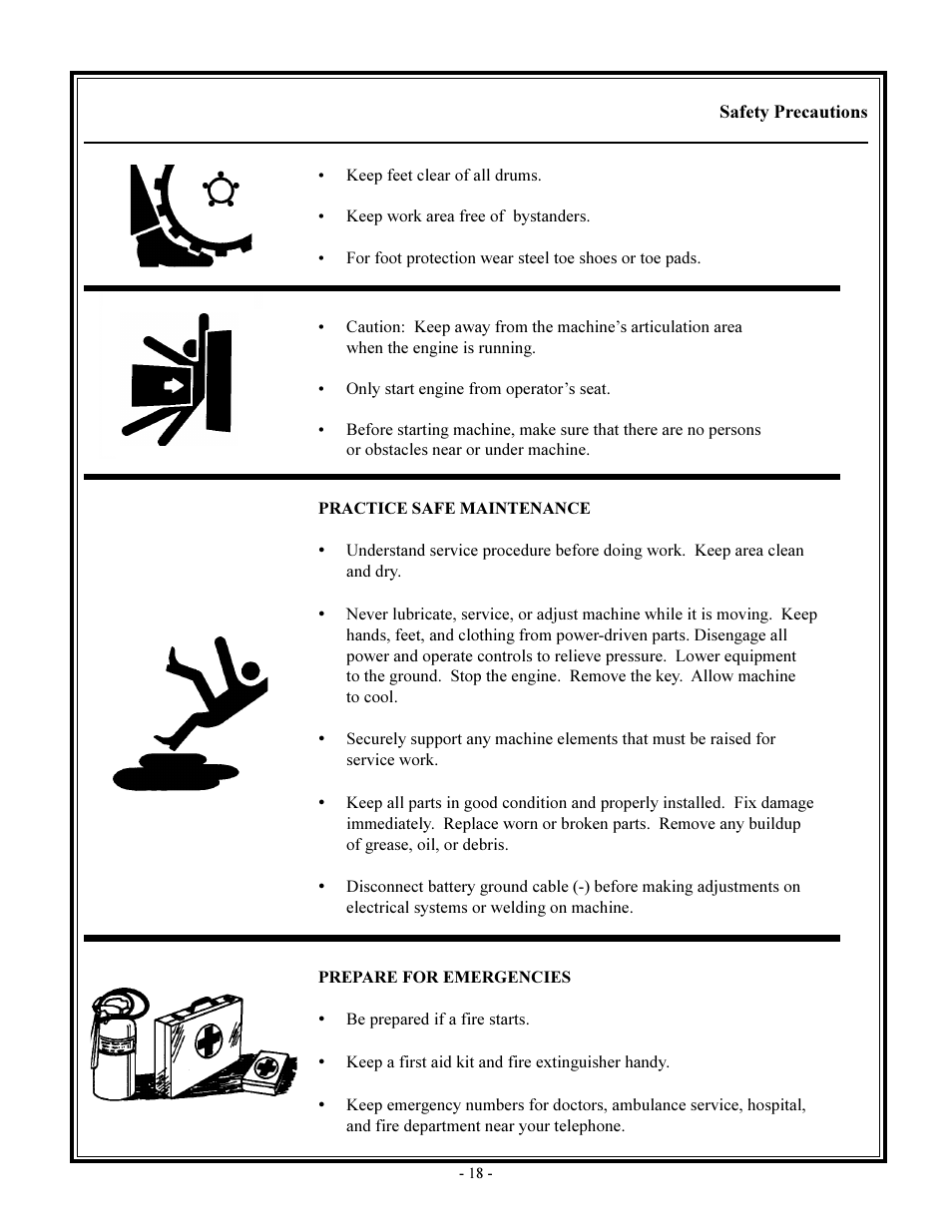 Health & safety | John Deere rhino pd54 User Manual | Page 18 / 97