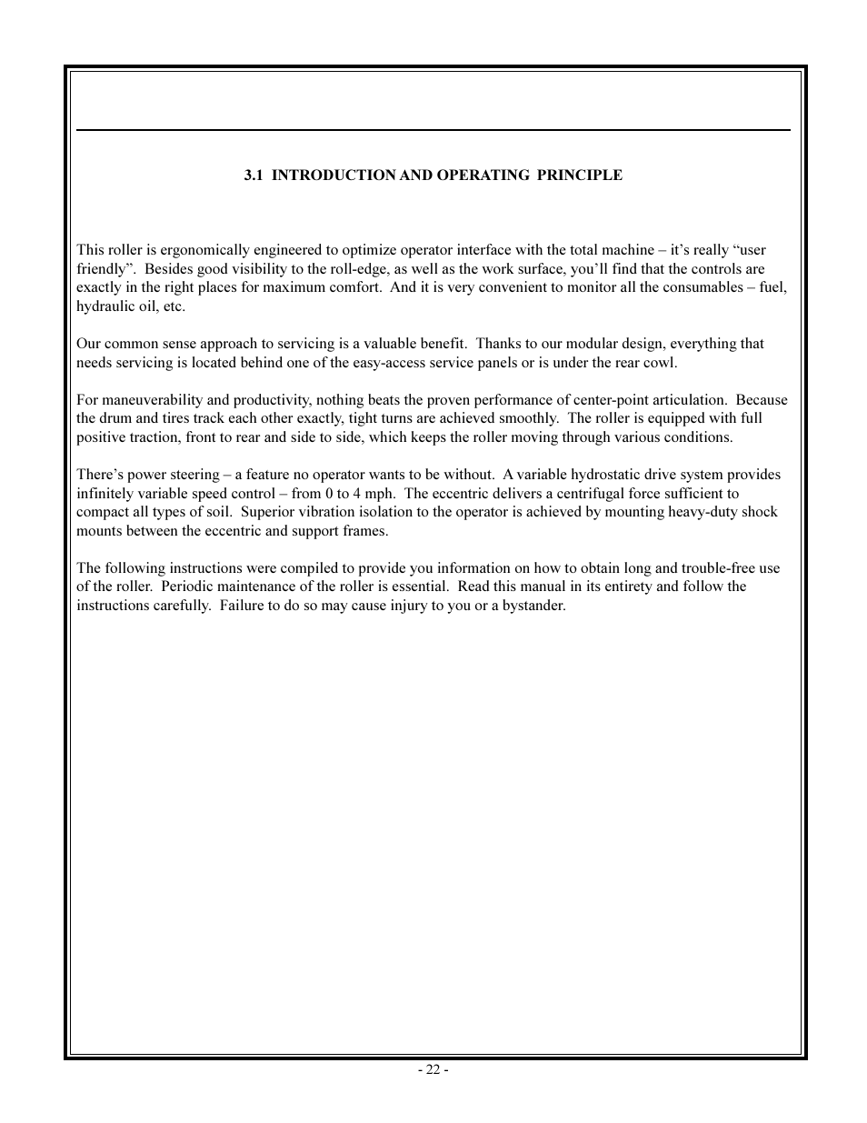 Operation | John Deere rhino pd54 User Manual | Page 22 / 97