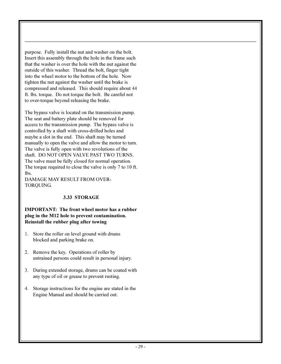 Operation | John Deere rhino pd54 User Manual | Page 29 / 97