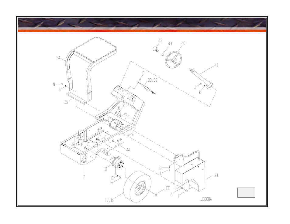 4 main frame cont'd | John Deere rhino pd54 User Manual | Page 68 / 97