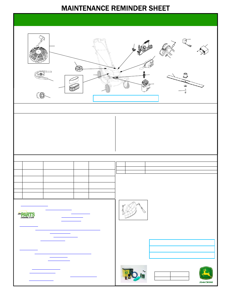 John Deere JS46 User Manual | 1 page