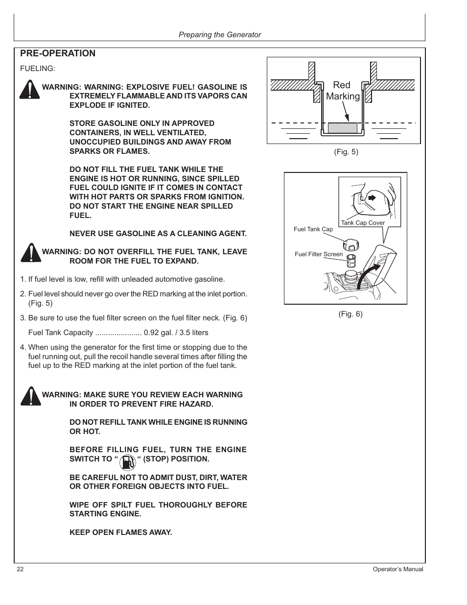 Red marking | John Deere HR-G1700i User Manual | Page 22 / 124