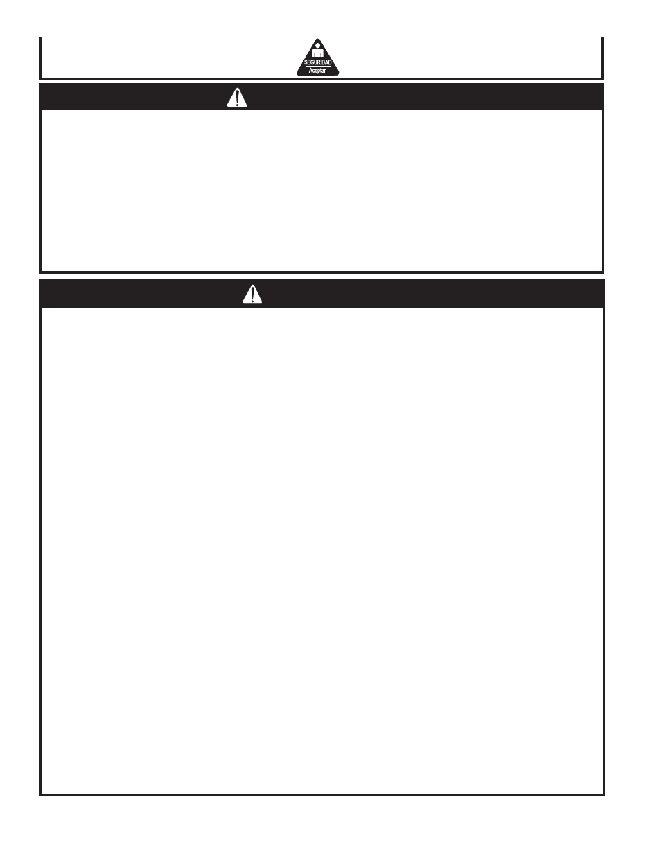 Advertencia precaución | John Deere ET-3403-J User Manual | Page 50 / 68