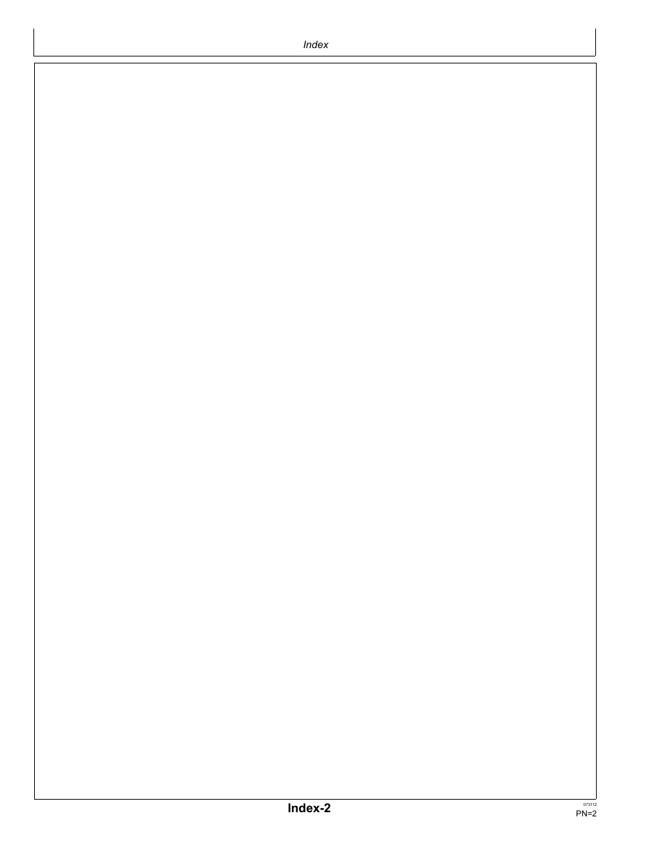 Index-2 | John Deere OMPFP12515 User Manual | Page 18 / 24