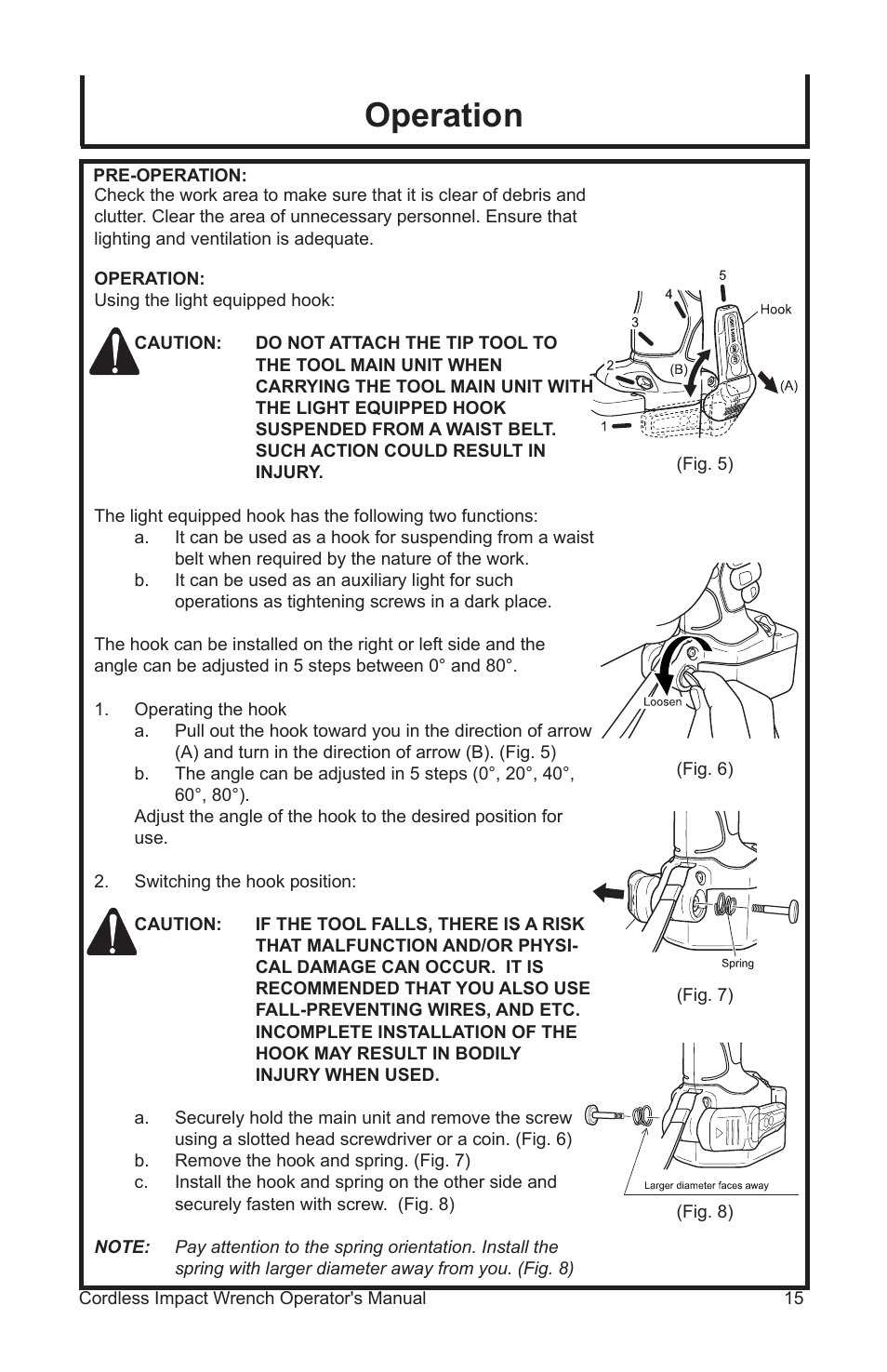 Operation | John Deere ET-3103-J User Manual | Page 15 / 76