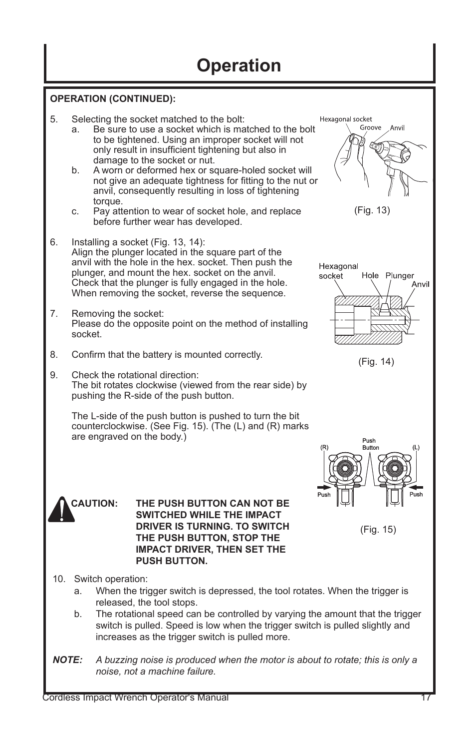Operation | John Deere ET-3103-J User Manual | Page 17 / 76