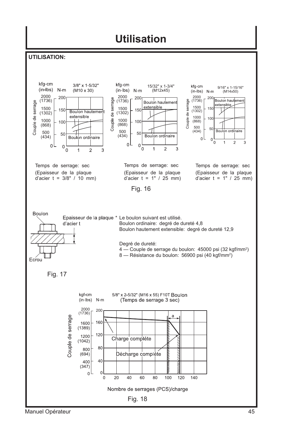 Utilisation, Manuel opérateur 45 utilisation | John Deere ET-3103-J User Manual | Page 45 / 76