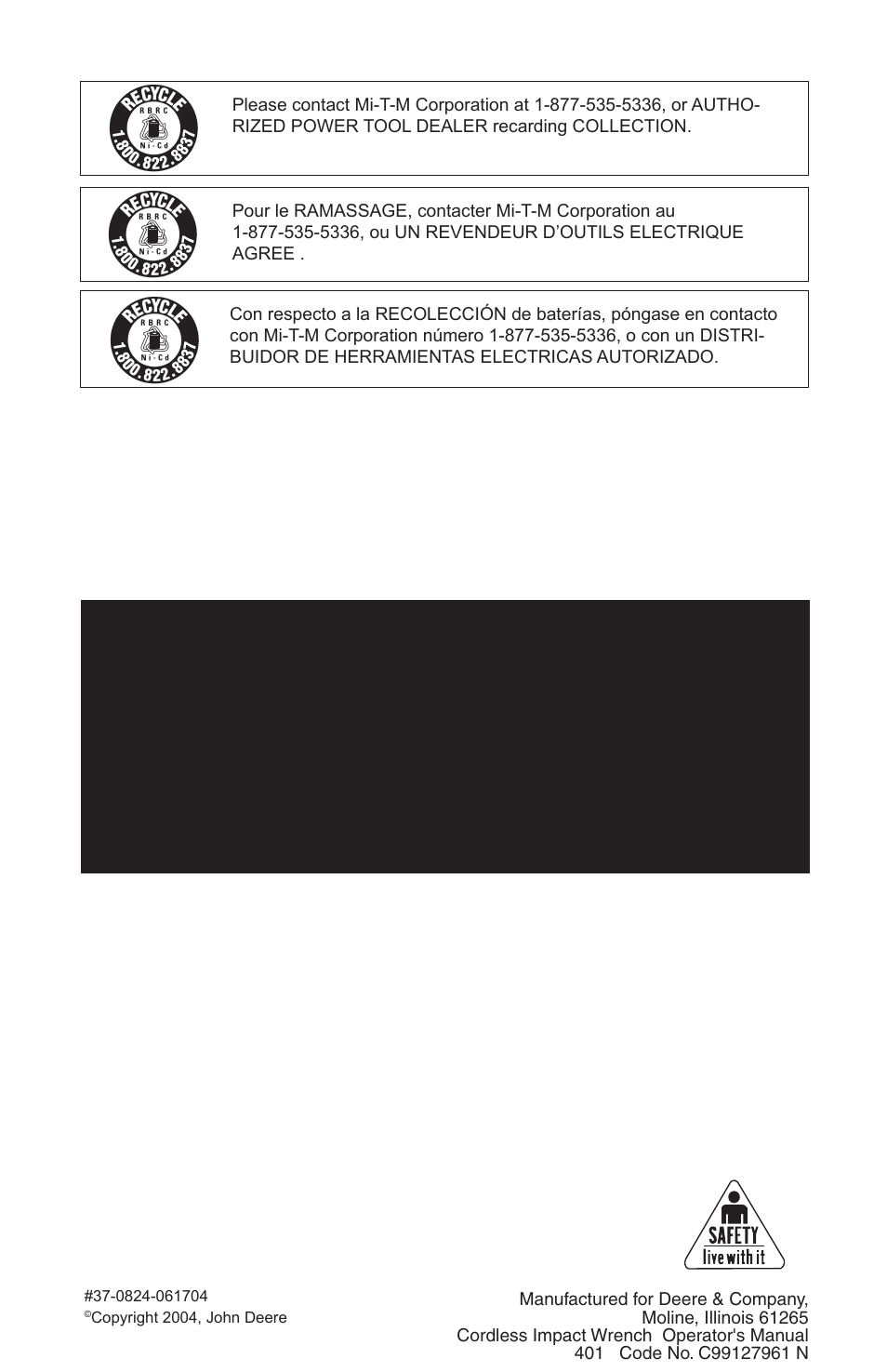 John Deere ET-3103-J User Manual | Page 76 / 76