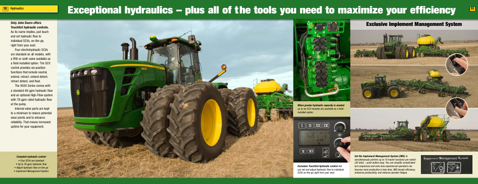 Exclusive implement management system | John Deere 9030 Series User Manual | Page 7 / 17