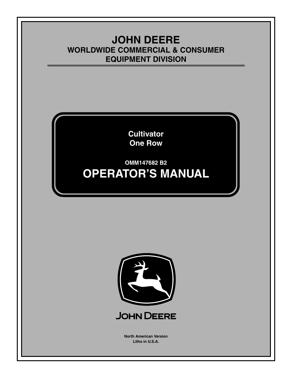 John Deere OMM147682 B2 User Manual | 20 pages