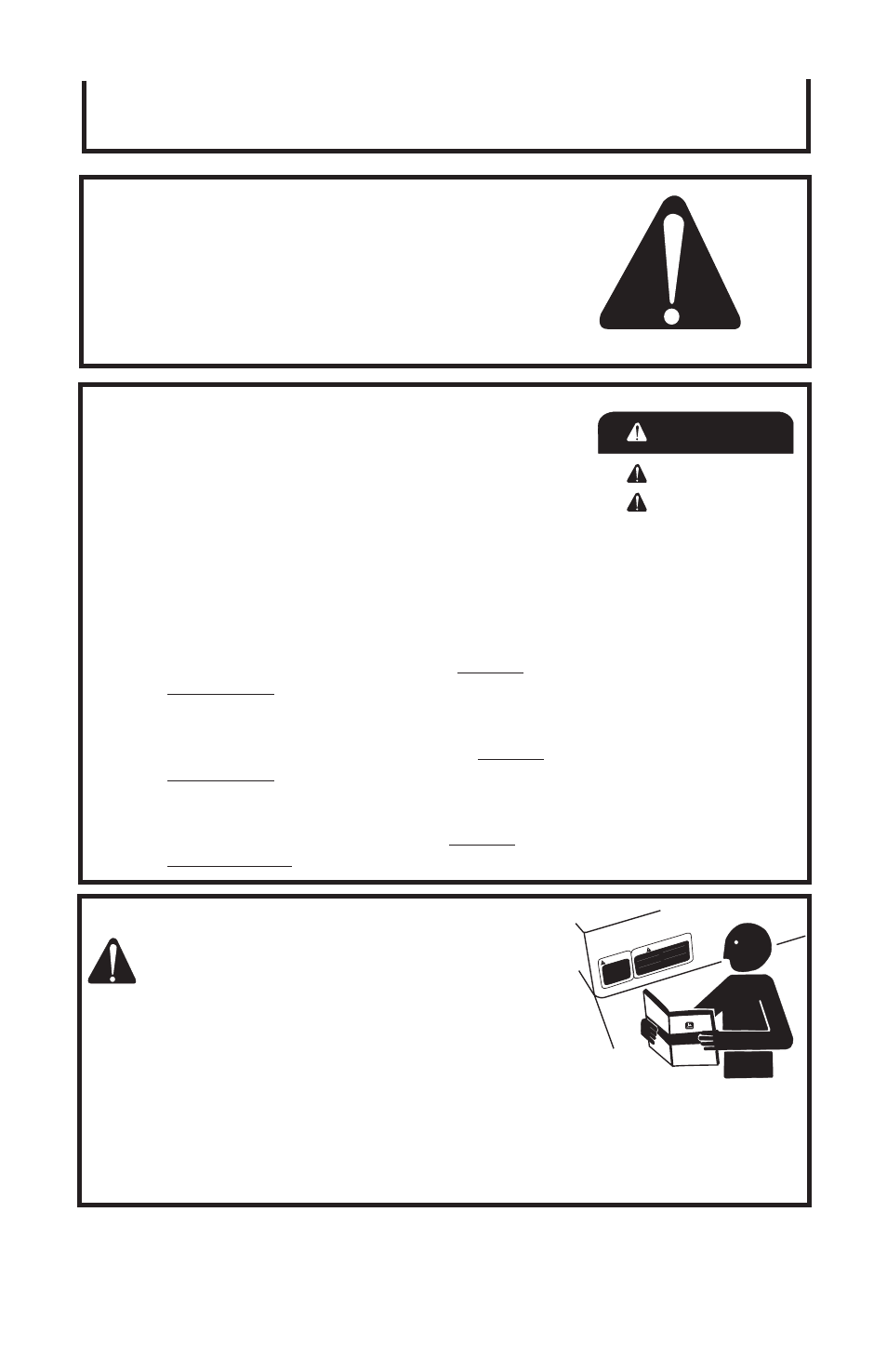 Safety, Danger warning caution, Recognize safety information | Understand signal words, General safety rules, Save these instructions, Warning, Inch abrasive chop saw operator's manual | John Deere ET-3407 User Manual | Page 4 / 16