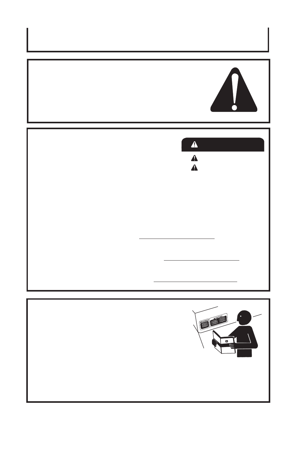 Seguridad, Peligro advertencia precaucion | John Deere AT-3305-J User Manual | Page 24 / 32