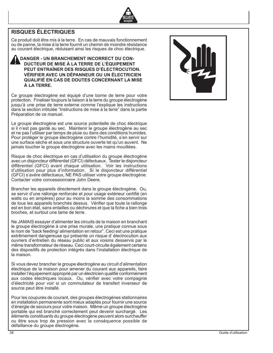 John Deere AC-G3010H User Manual | Page 38 / 98