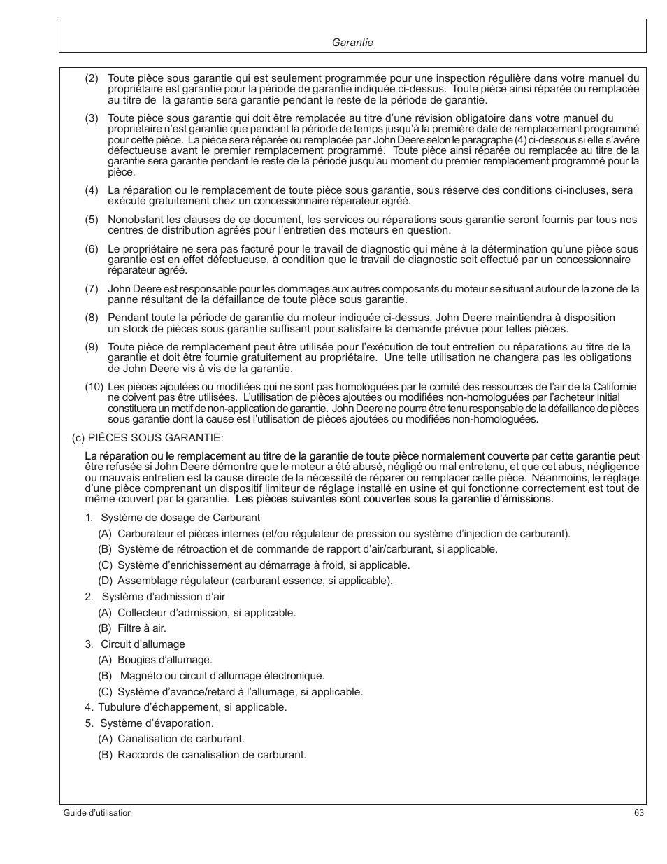 John Deere AC-G3010H User Manual | Page 63 / 98