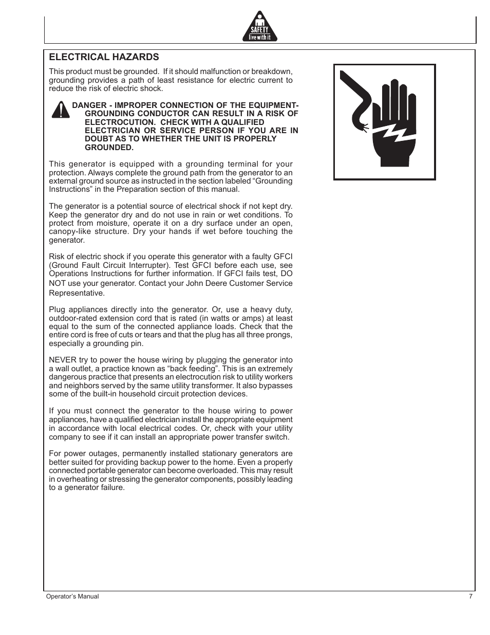 John Deere AC-G3010H User Manual | Page 7 / 98