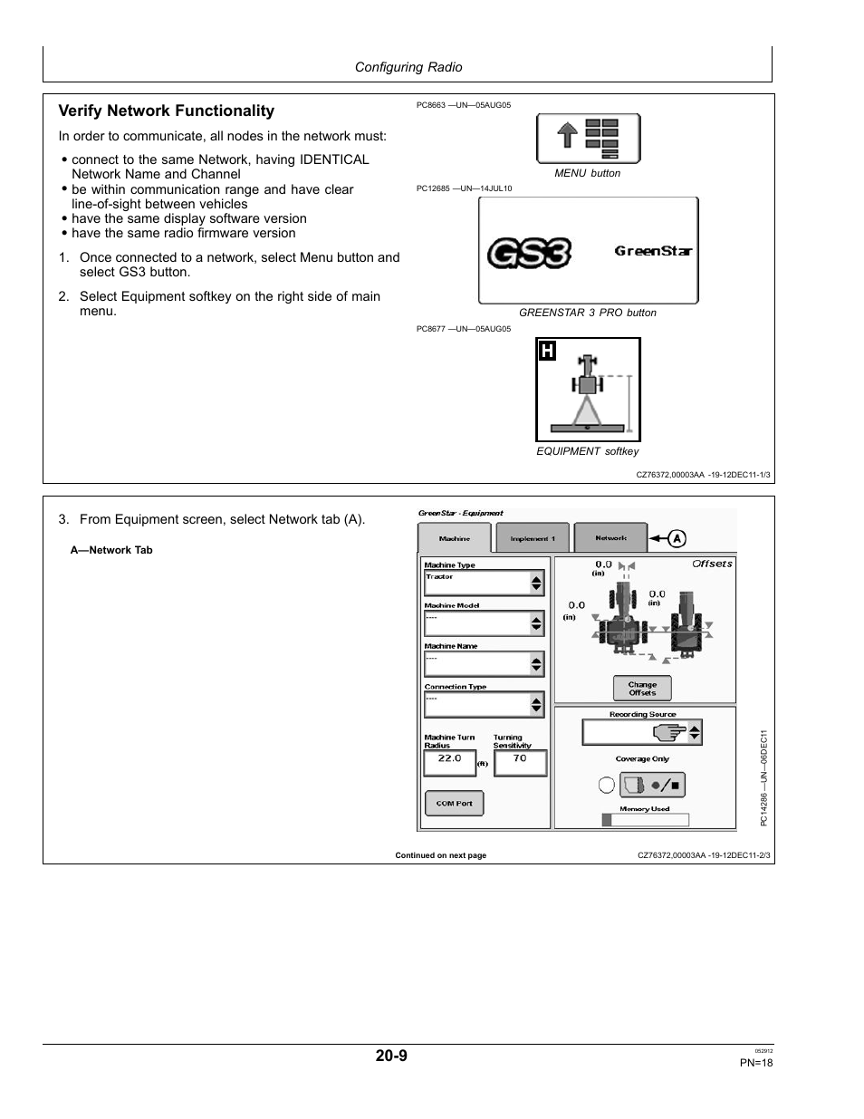Verify network functionality | John Deere OMPFP12436 User Manual | Page 18 / 36
