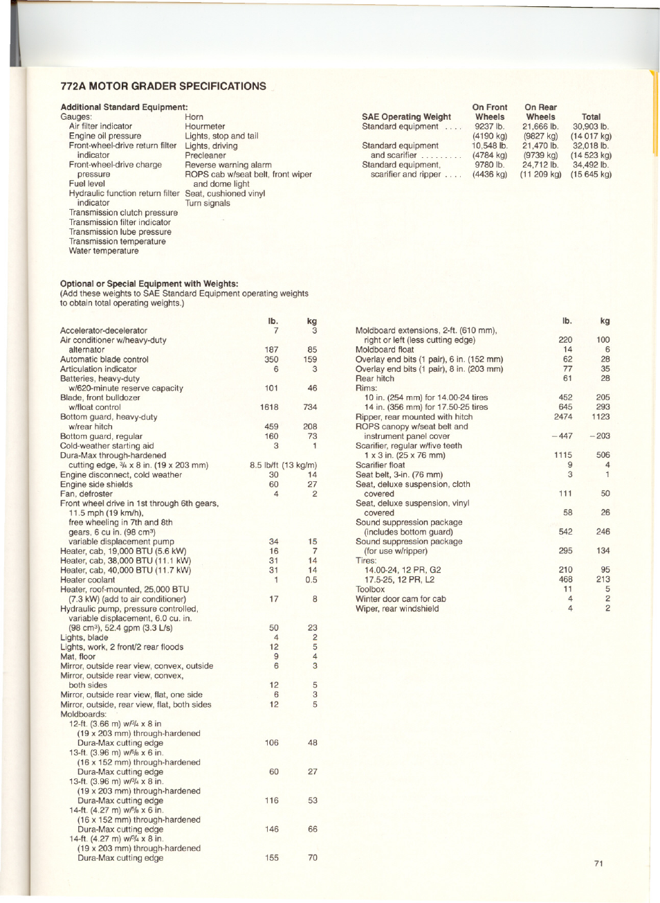 John Deere MOTOR GRADER 772A User Manual | Page 3 / 4