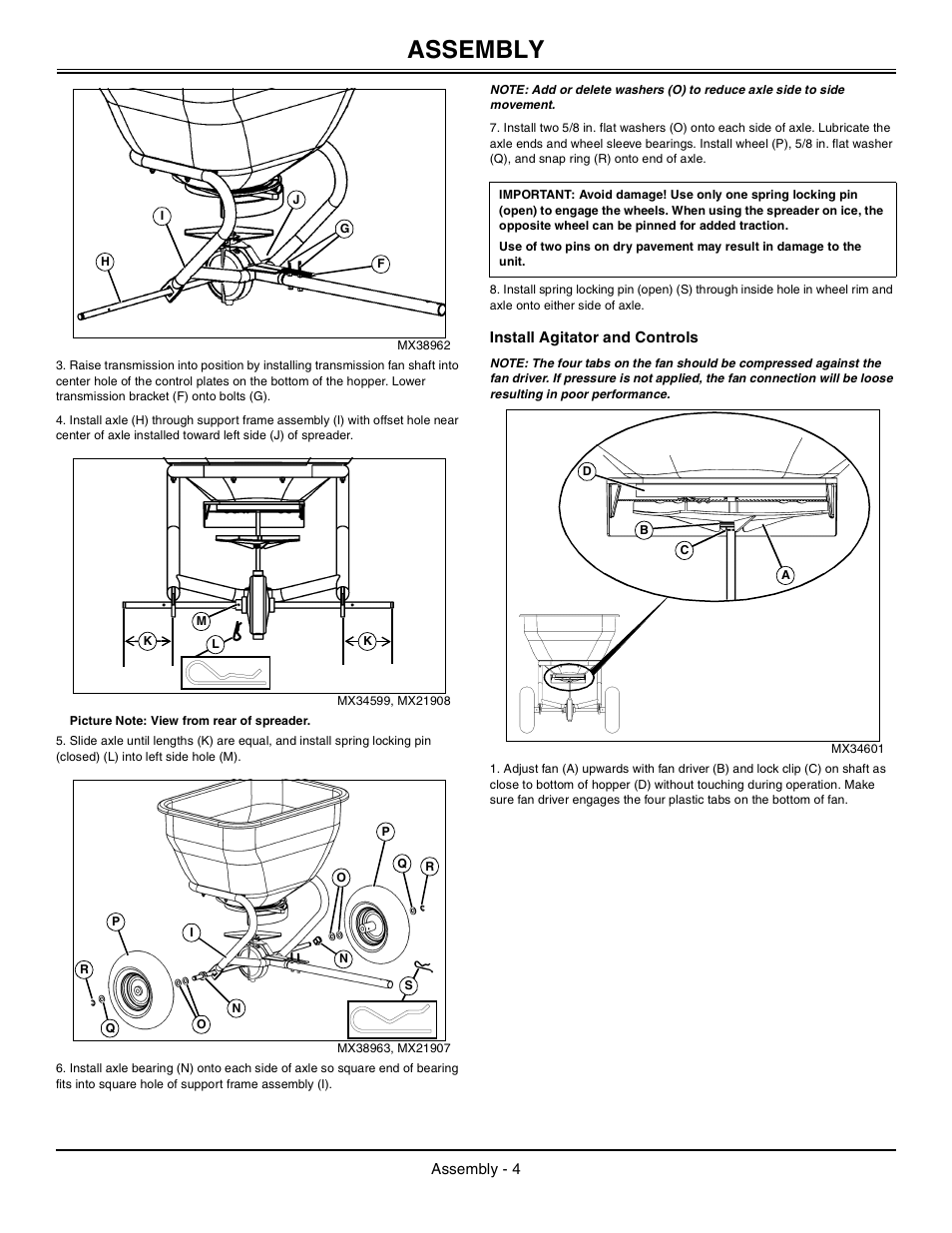Install agitator and controls, Assembly | John Deere LPBST-35JD User Manual | Page 5 / 12