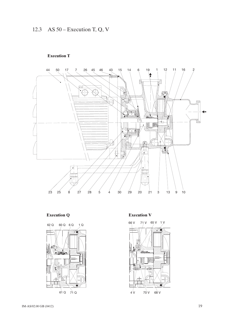 3 as 50 – execution t, q, v, As 50 – execution t, q, v, Execution t | Execution q execution v | Johnson Controls TopClean AS User Manual | Page 21 / 31