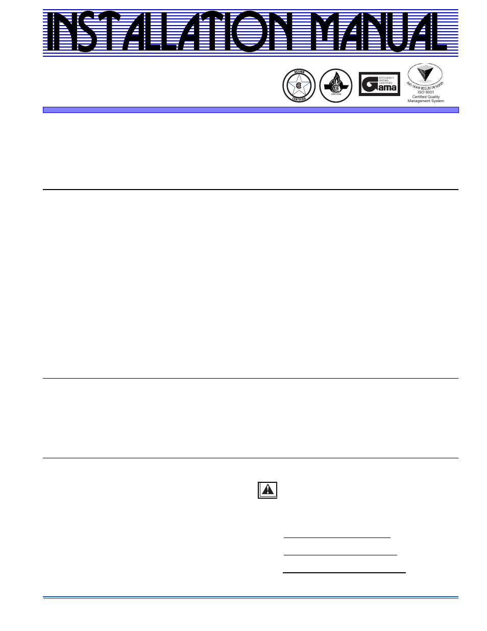 Johnson Controls Residential Gas TM9V MP User Manual | 38 pages