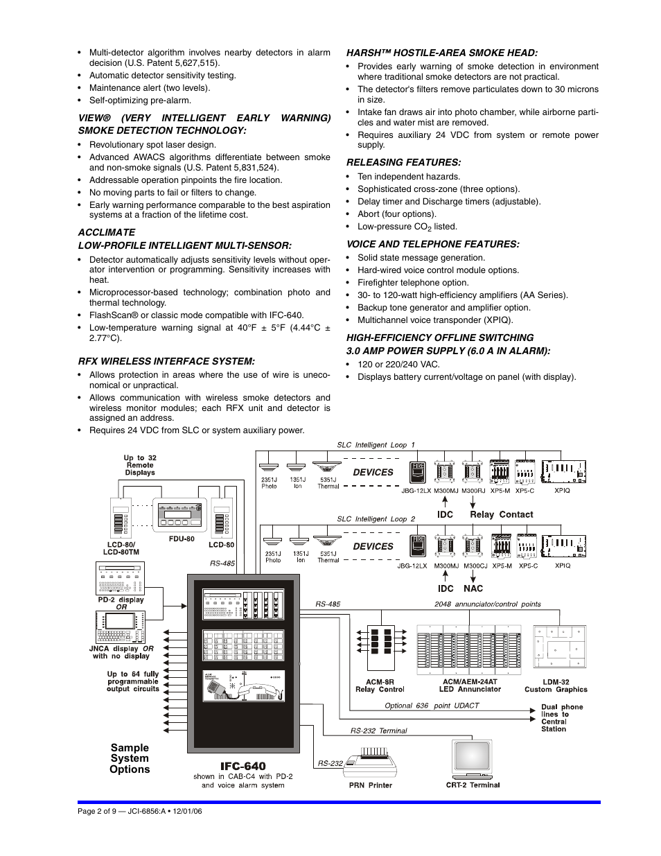Johnson Controls IFC-640 User Manual | Page 2 / 9