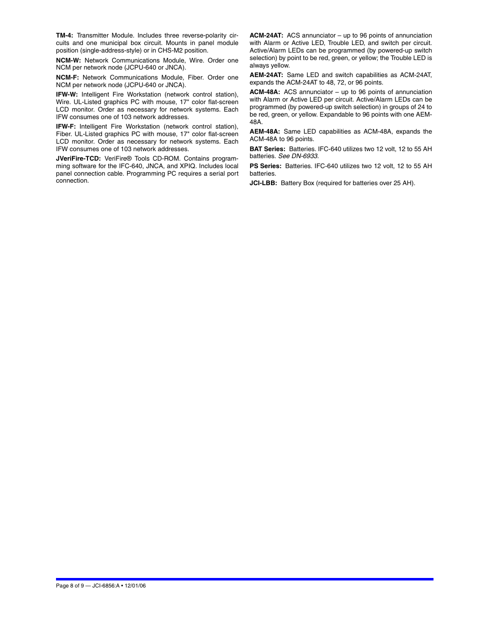 Johnson Controls IFC-640 User Manual | Page 8 / 9
