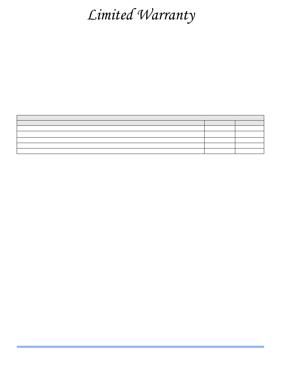 Limited warranty | Johnson Controls Unitary Products OUTDOOR SPLIT-SYSTEM AIR CONDITIONING OR HEAT PUMP 813196-UUM-A-0112 User Manual | Page 4 / 4