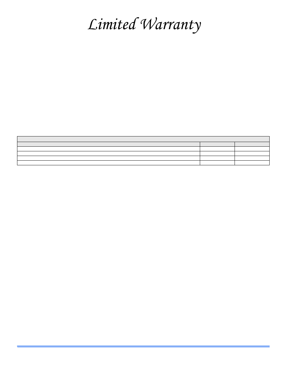 Limited warranty | Johnson Controls 13 User Manual | Page 4 / 4