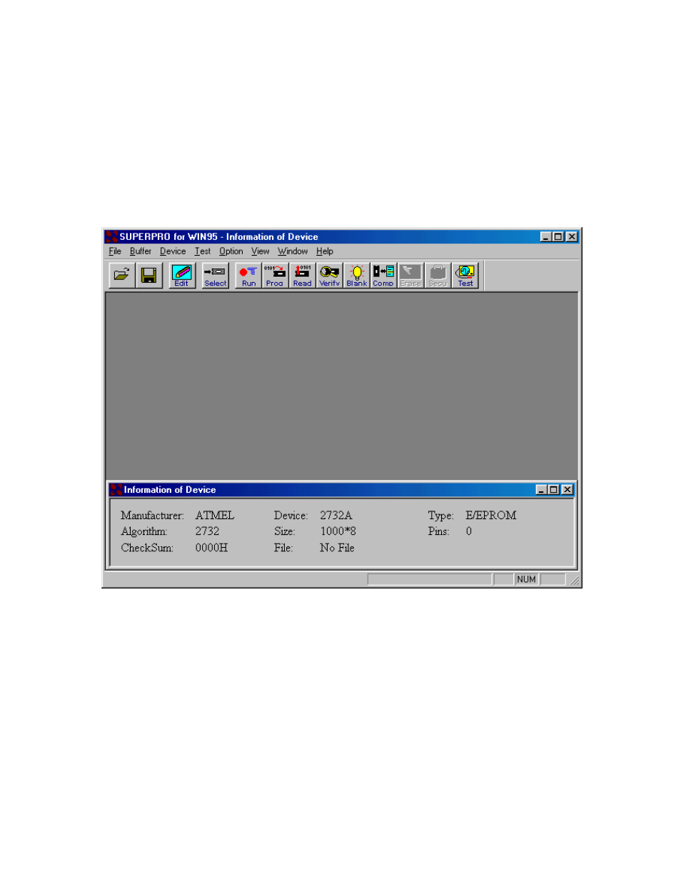 3 running the program, 4 communication error message | Jameco Electronics Superpro Series User Manual | Page 8 / 27
