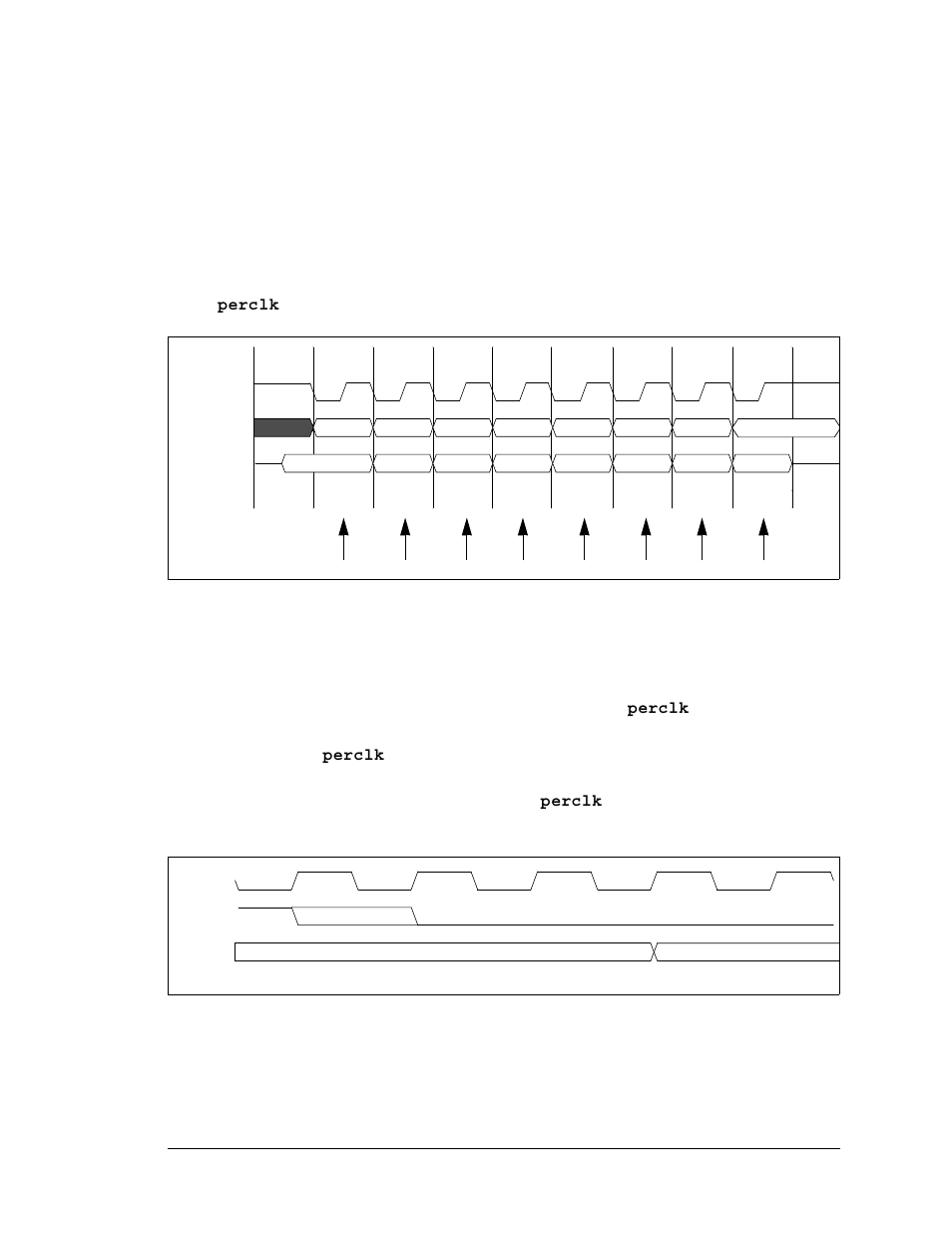 7 clocked serial timing, 1 clocked serial timing with internal clock, 2 clocked serial timing with external clock | Jameco Electronics Rabbit 3000 User Manual | Page 194 / 349