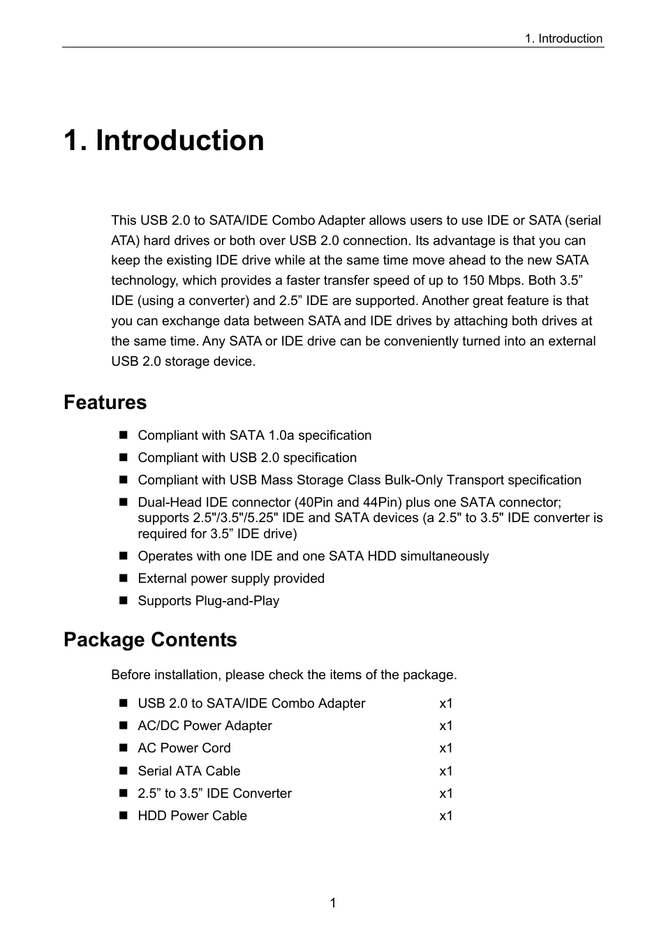 Introduction, Features package contents, Features | Package contents | Jameco Electronics PHILISHAVE 555 User Manual | Page 5 / 11